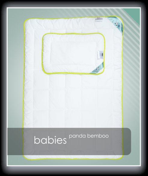 BABIES antyalergiczny komplet dziecięcy PANDA BAMBOO (kołderka i poduszka) - obrazek 6