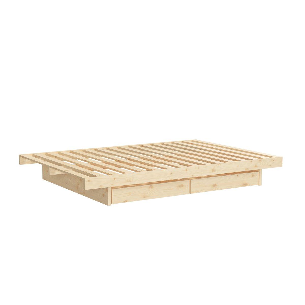 Łóżko KANSO BED RAW z dwoma szufladami - obrazek 12