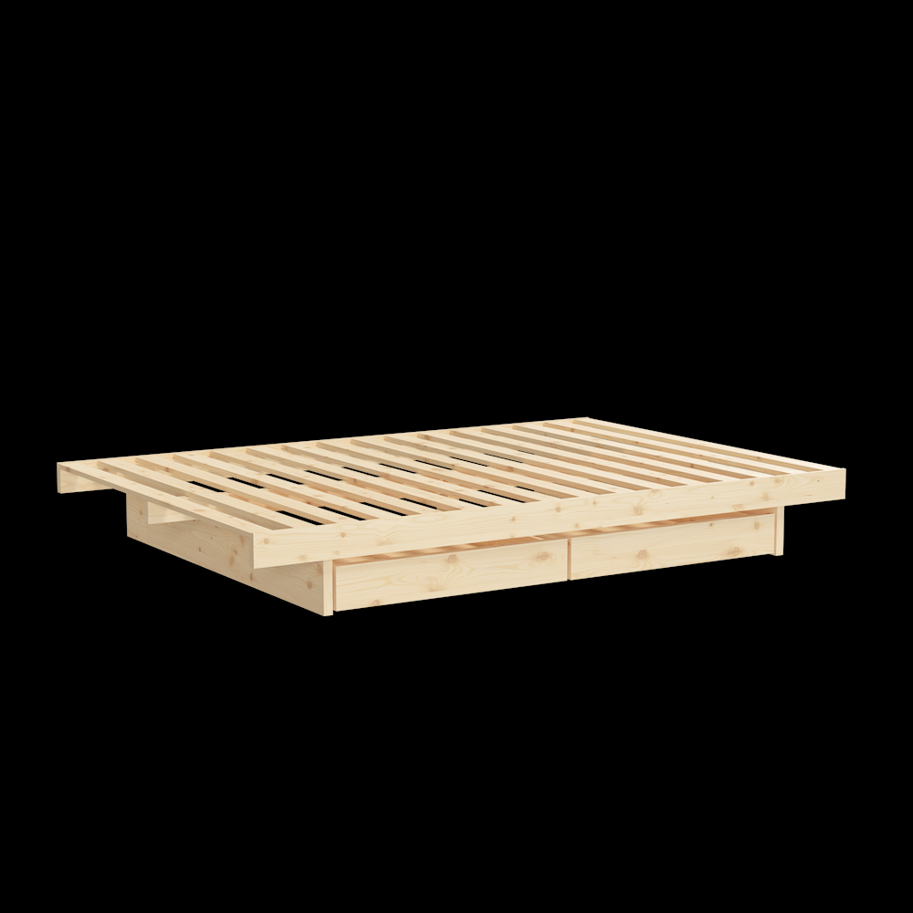 Łóżko KANSO BED RAW z dwoma szufladami - obrazek 17