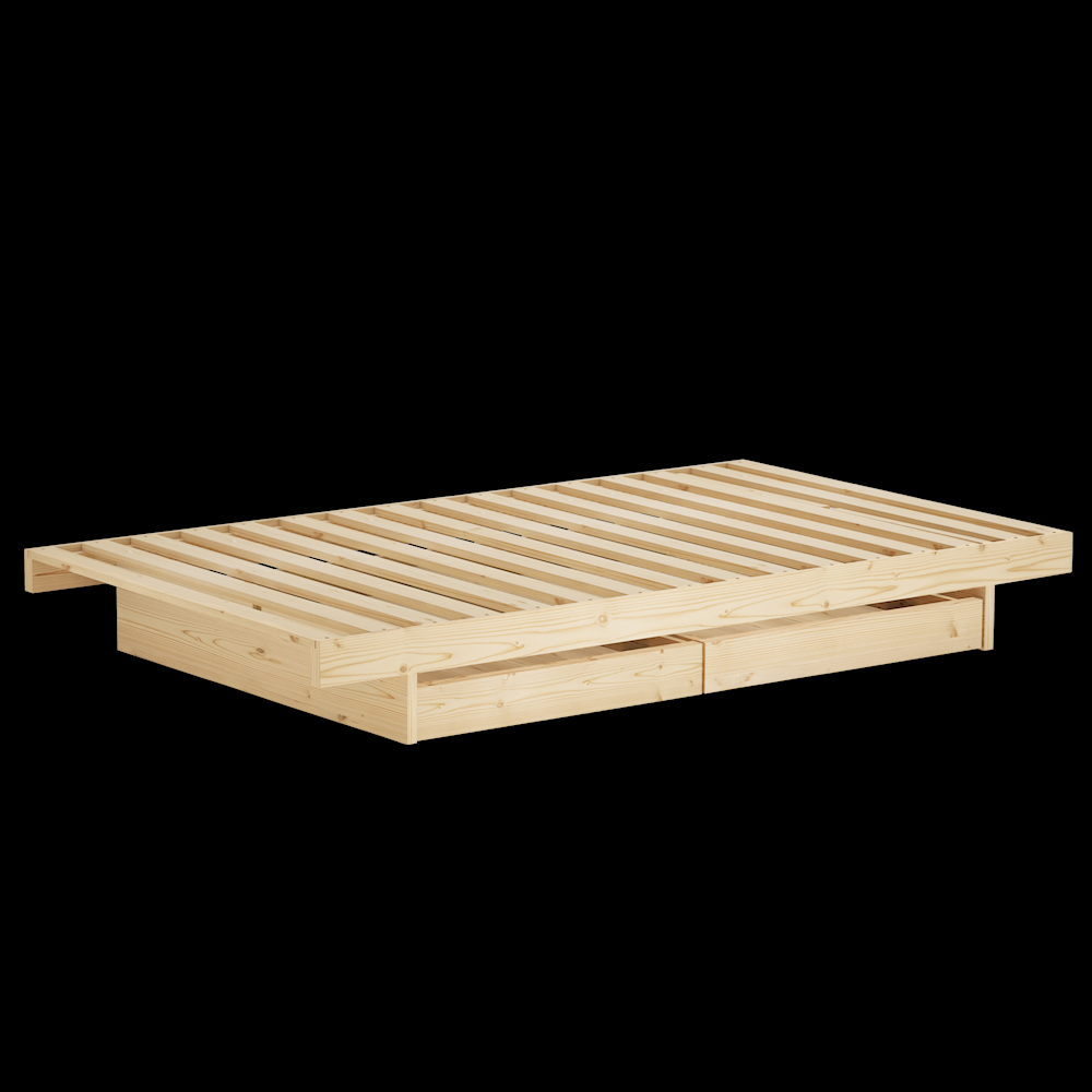 Łóżko KANSO BED RAW z dwoma szufladami - obrazek 22